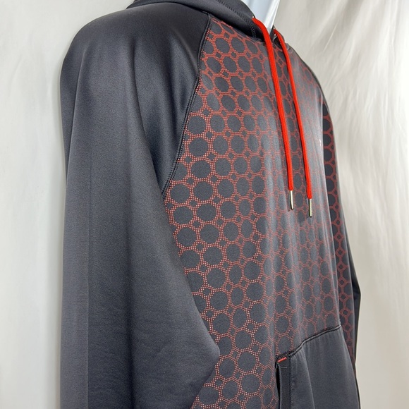 Fila XL Grey/Orange Hooded Sweatshirt - Picture 4 of 12